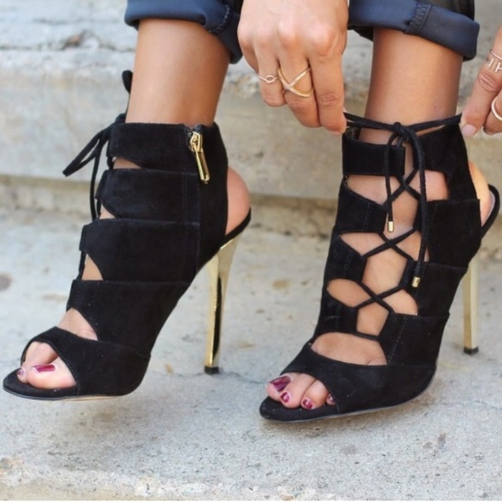 Sam Edelman Palma Suede Lace Up Heels (8)